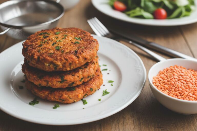 Galettes protéinées lentilles corail Recette végétalienne vitaminée
