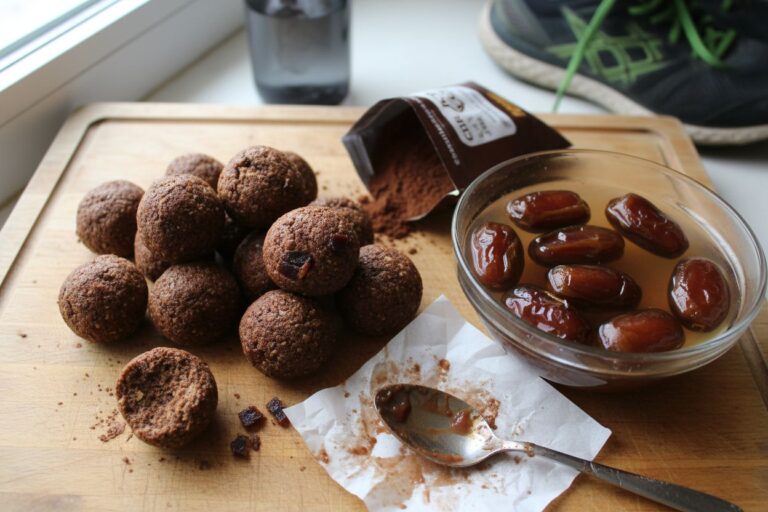 Recette energy balls dattes cacao sans cuisson collation saine rapide