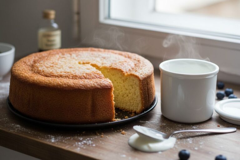Gâteau au yaourt sans œufs Recette facile moelleux et végétarien