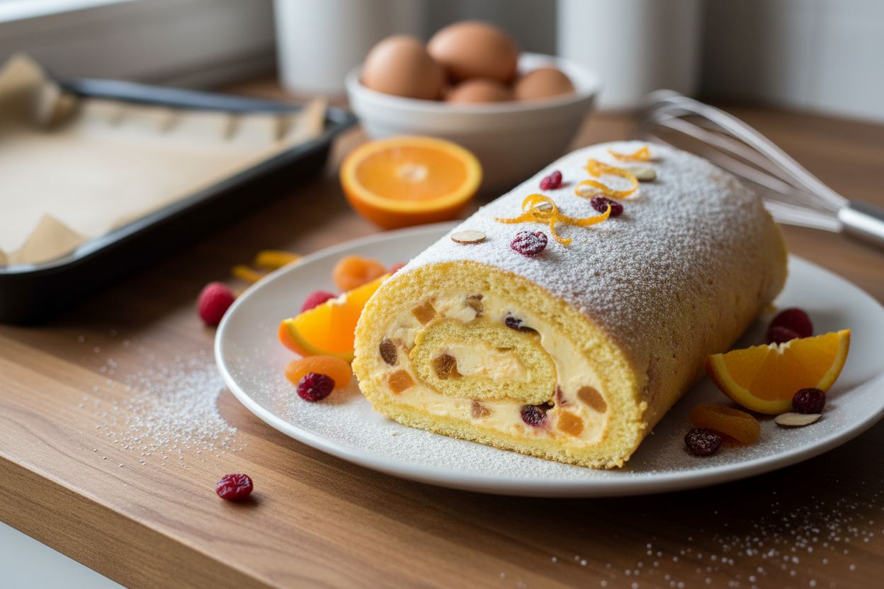 Recette gâteau roulé sans gluten léger et vitaminé