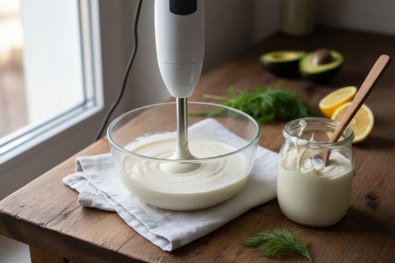 Mayonnaise végétale maison Recette facile sans œuf crémeuse