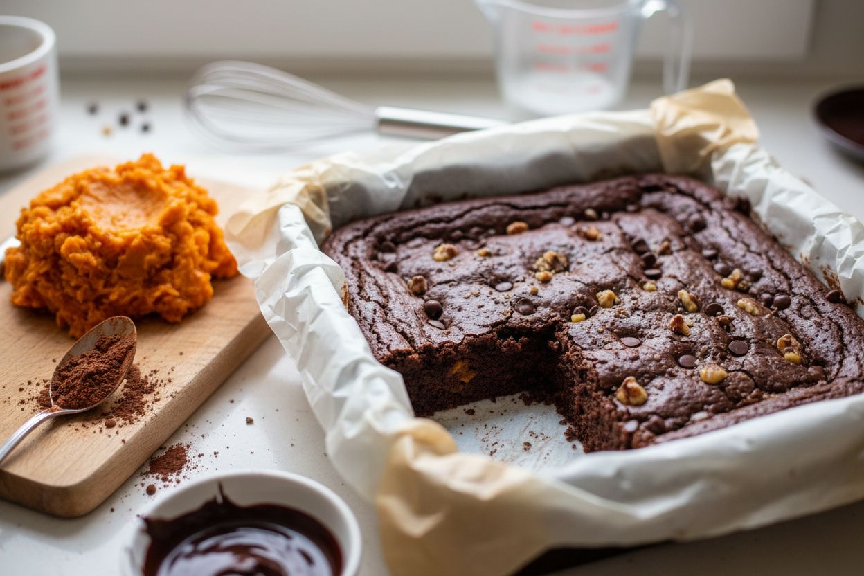 Brownie à la patate douce sans gluten