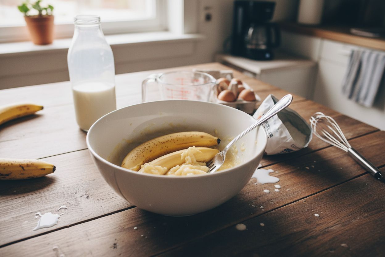Pancakes protéinés à la banane