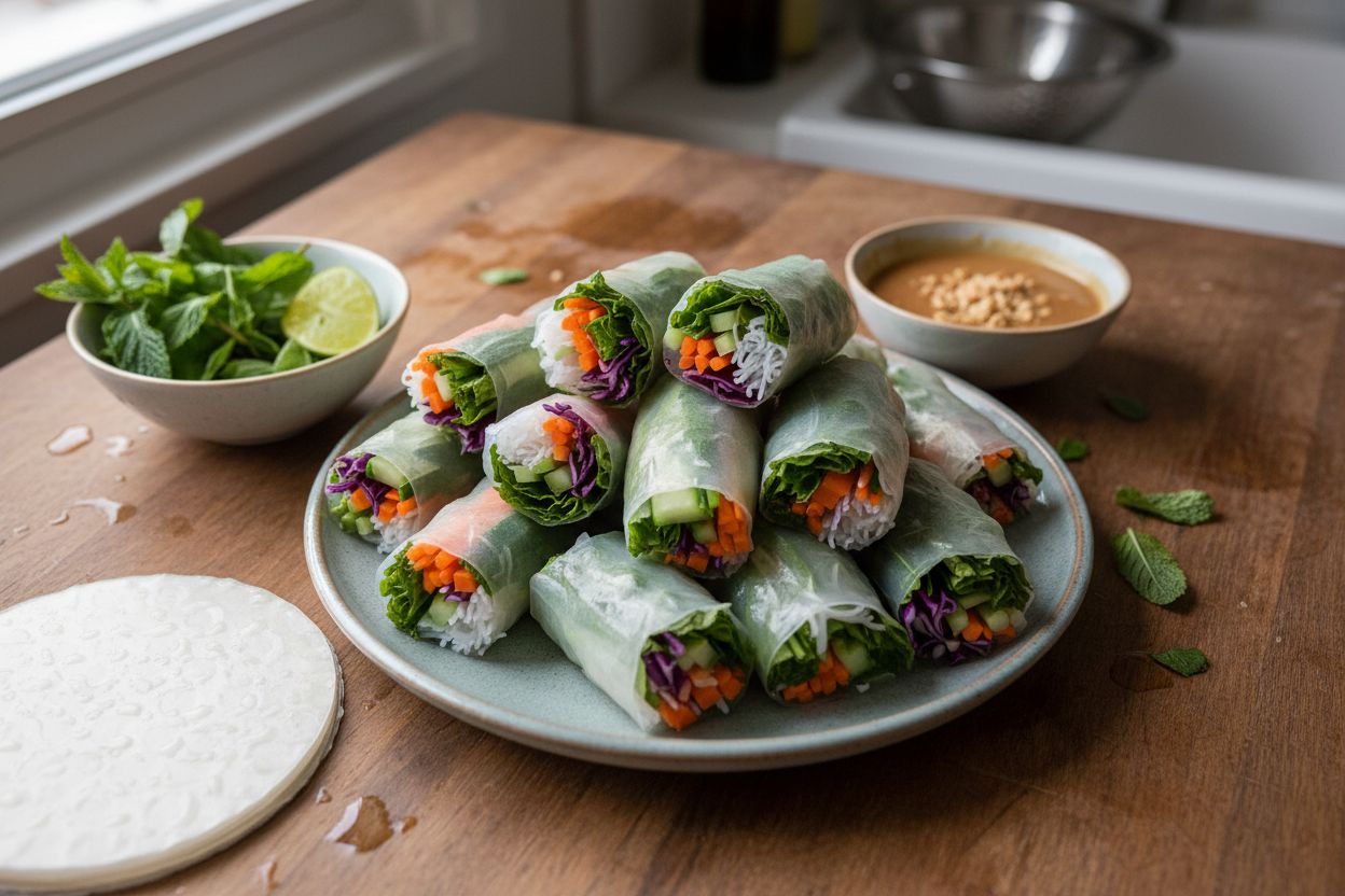 Spring rolls végétariens