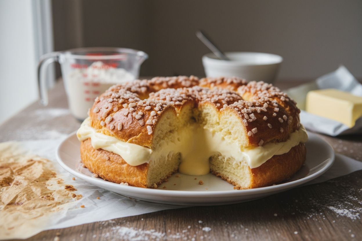 Tarte tropézienne sans œuf