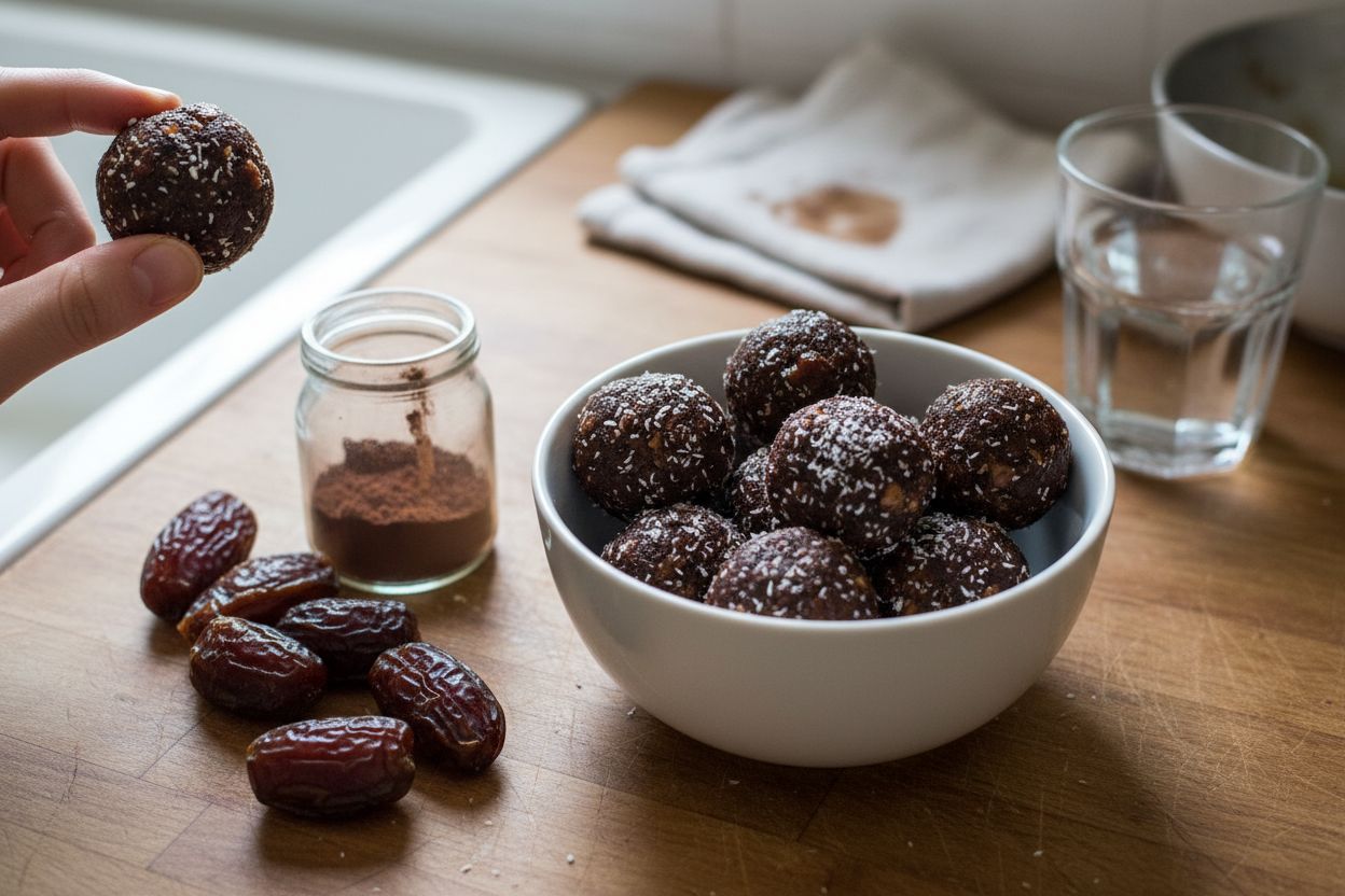 Energy balls dattes et cacao