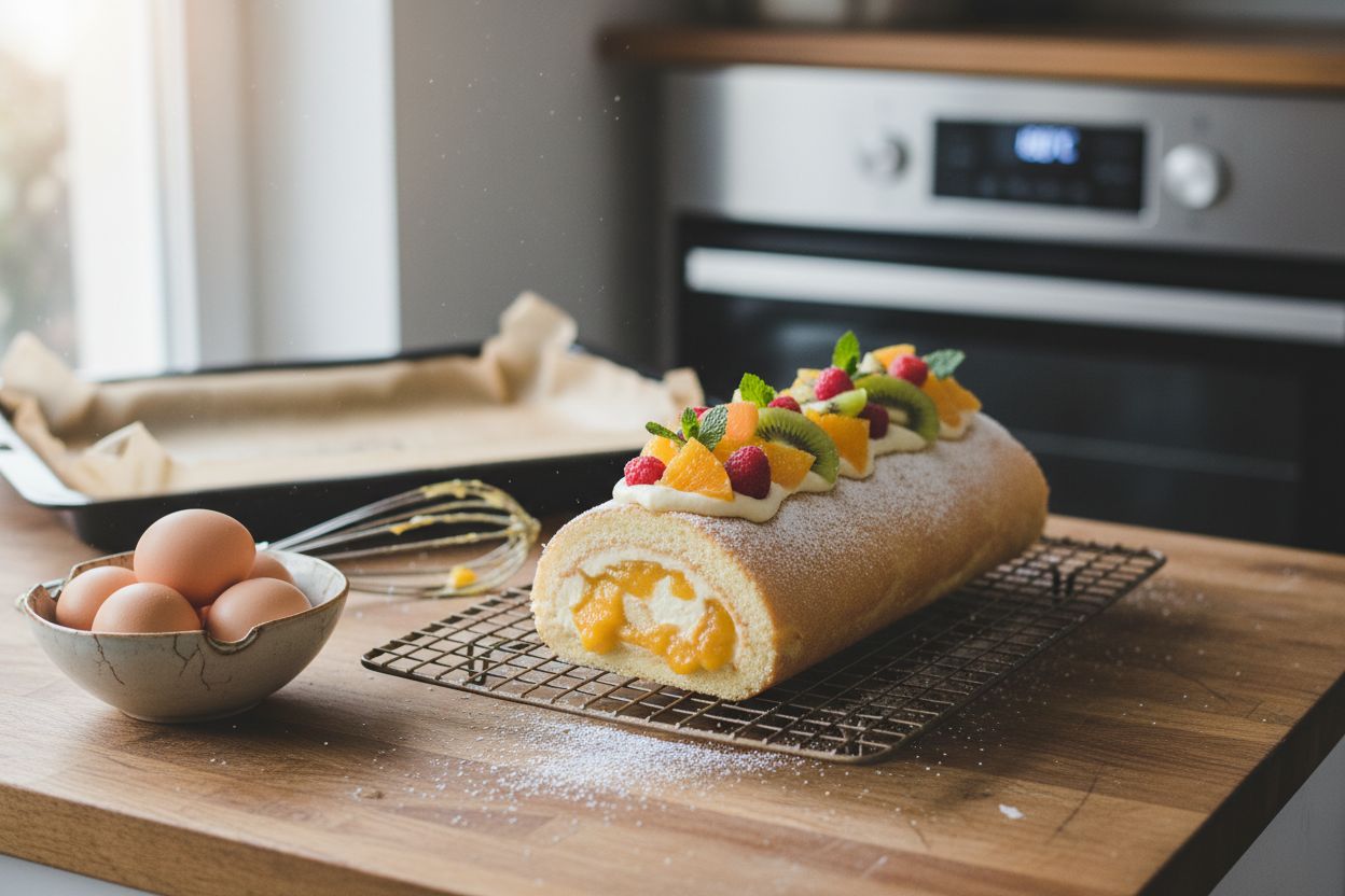 Gâteau roulé sans gluten