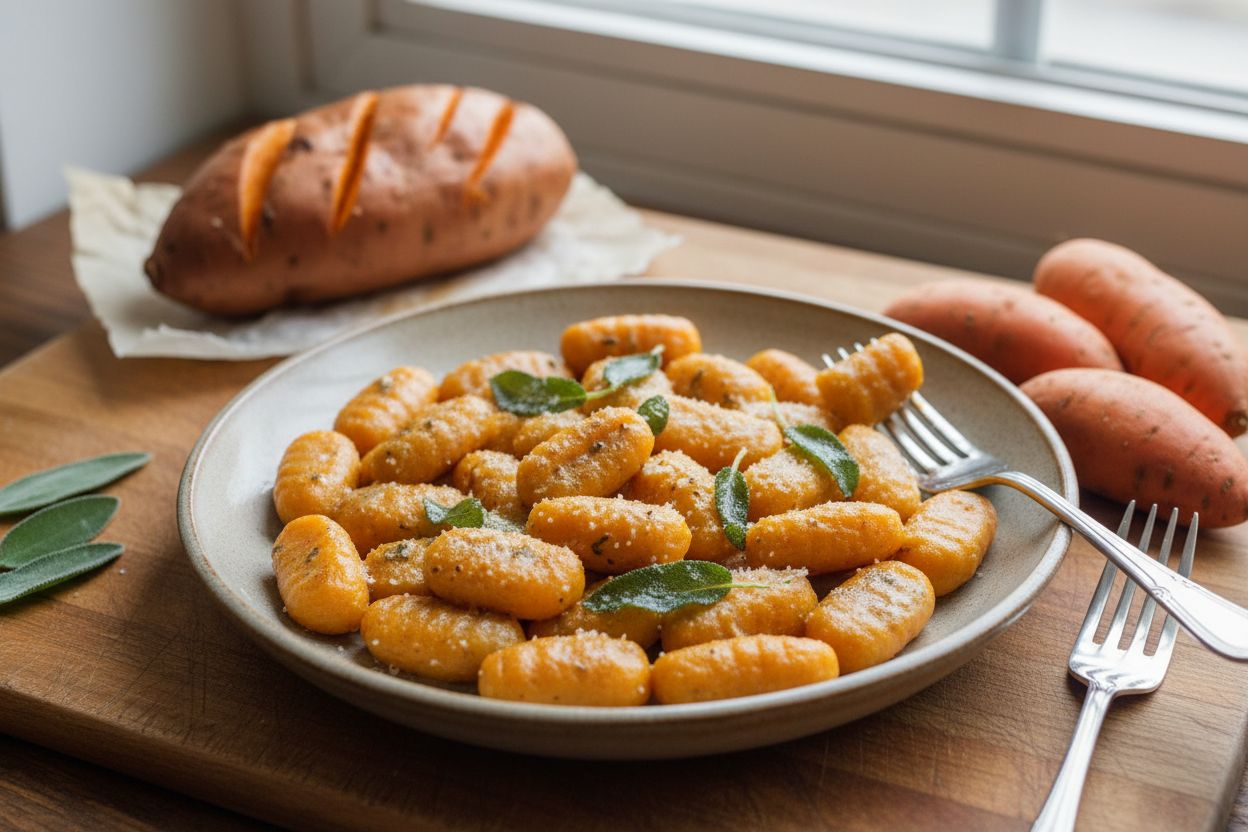 Gnocchis de patate douce maison