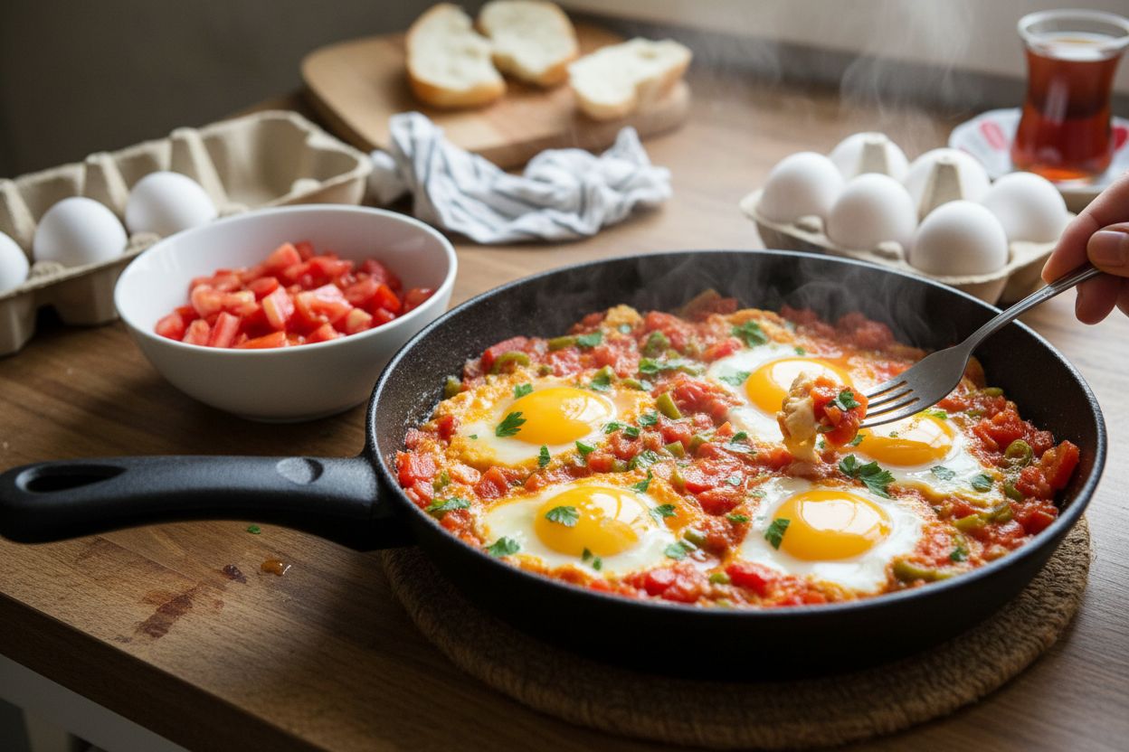 Menemen turc terminé