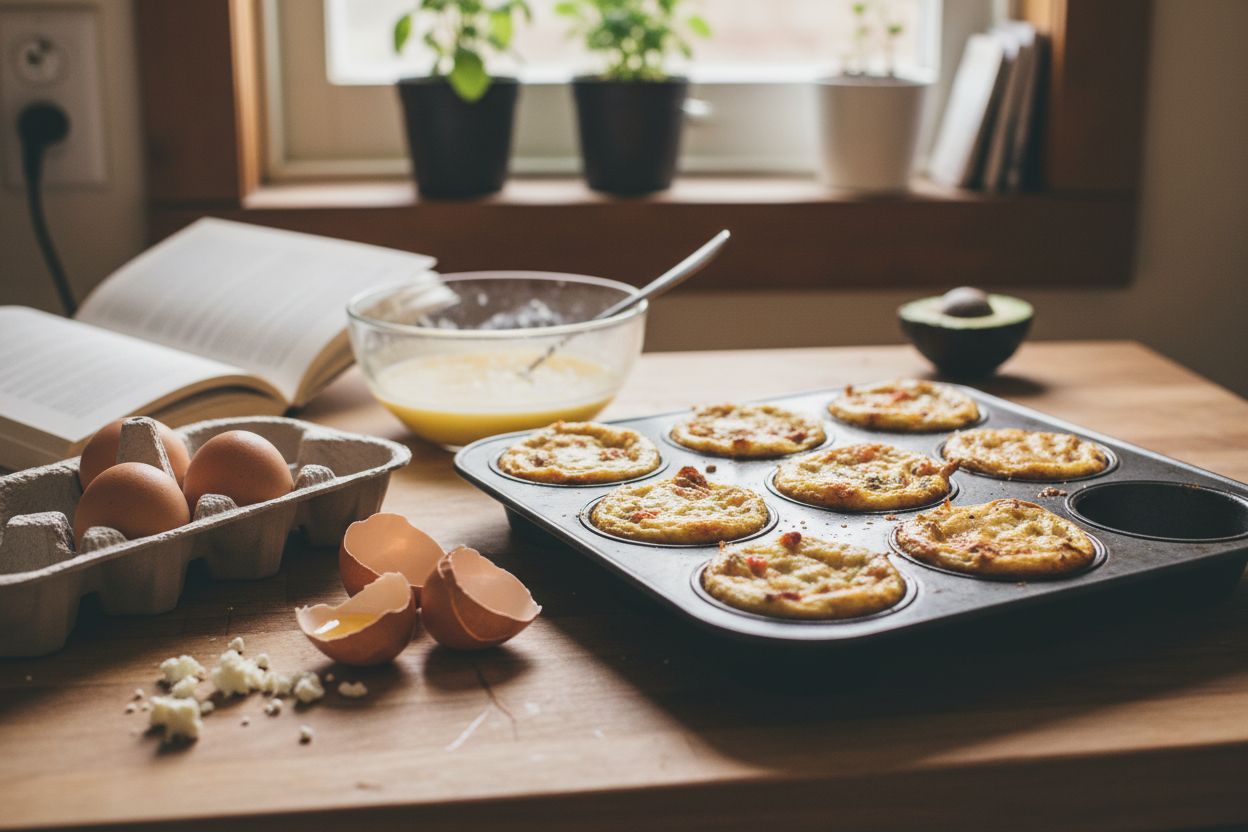 Mini-quiches sans pâte et sans gluten terminé