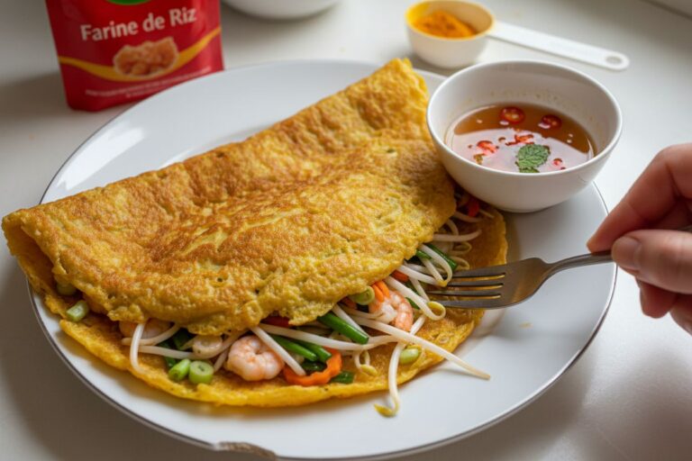 Banh Xeo Recette Croustillante Crêpe Vietnamienne Facile Gouteuse