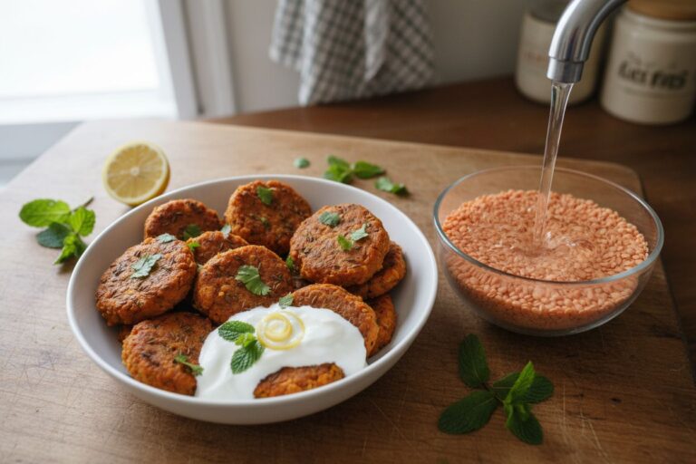 Recette Boulettes Lentilles Corail Cumin Sauce Citron Facile et Saine