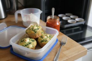 Muffins salés féta-épinards (lunchbox)