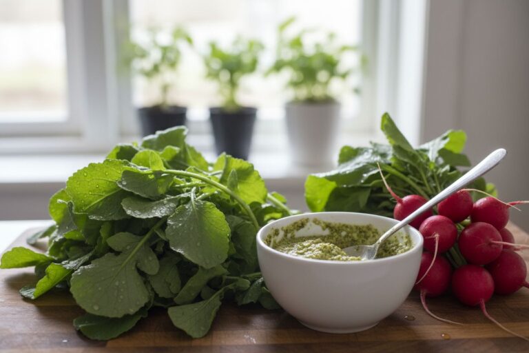 Recette Pesto Fanes de Radis Zéro Déchet Gourmand Facile et Rapide