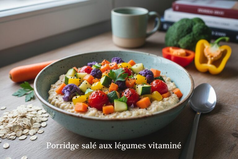 Porridge salé vitaminé Détoxifiez votre petit déjeuner Recette porridge salé Votre boost d'énergie quotidien Porridge salé aux légumes Booster d'énergie du matin Petit déjeuner Porridge salé et protéiné le plein de nutriments Recette porridge salé Facile et équilibré pour un matin parfait