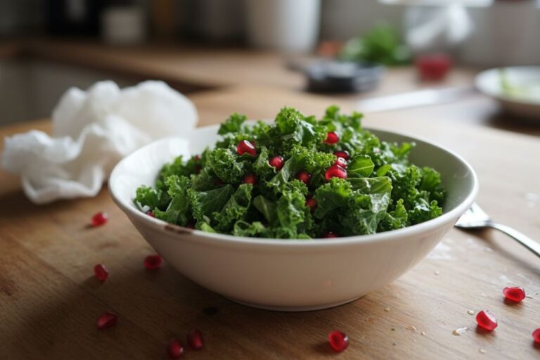 Salade Kale Grenade Recette Vitaminée Boost Énergie Saine Facile