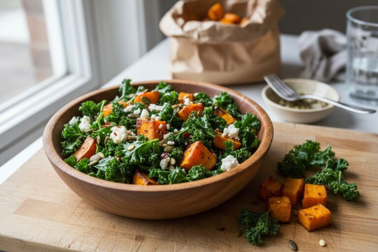 Salade Énergisante Kale Patate Douce Recette Protéinée Facile