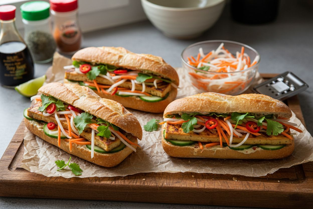 Recette Banh Mi Végétarien Authentique et Gourmand