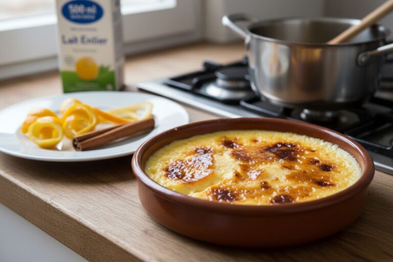 Recette crème catalane facile authentique caramel croustillant
