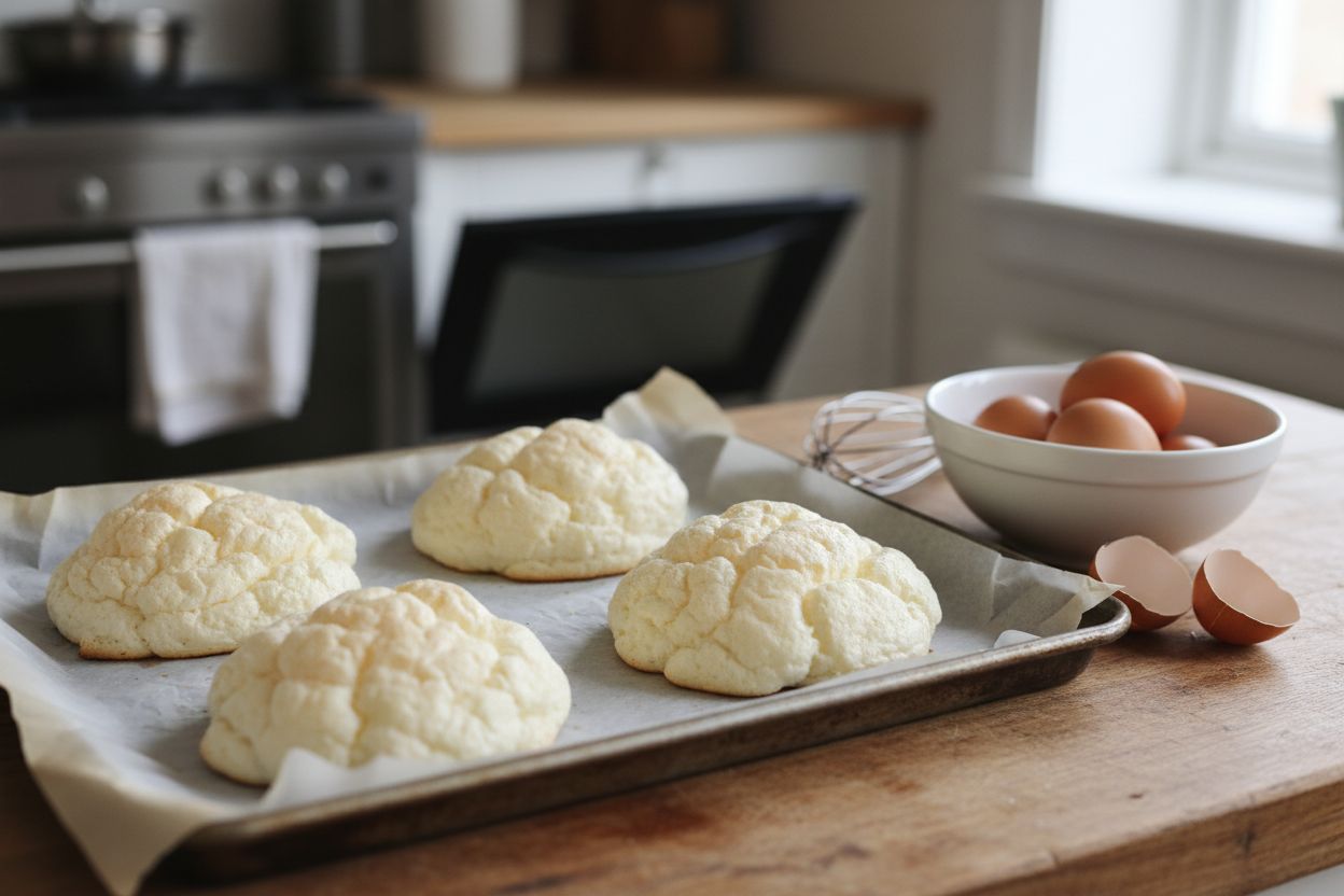Recette pain nuage facile et rapide sans farine 3 ingrédients