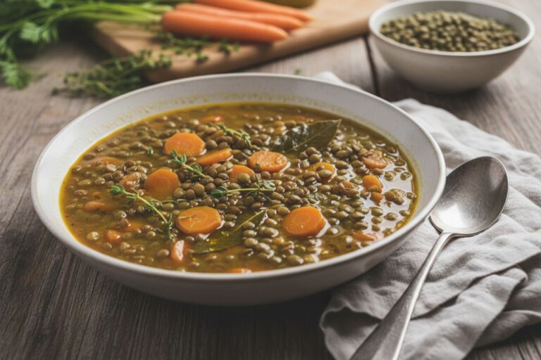 Un ragoût de lentilles vertes aux carottes parfumées au thym La recette de grand mère qui réchauffe l'hiver