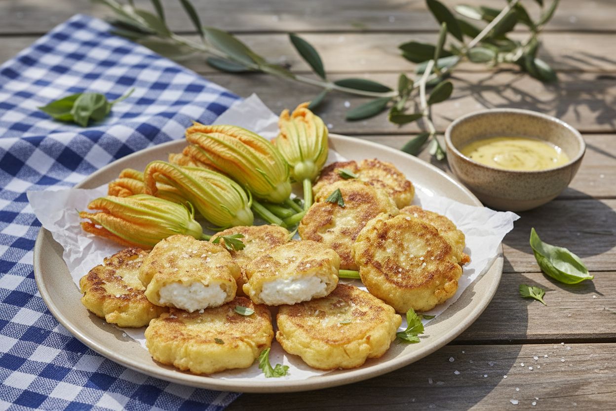 Beignets de fleurs de courgette