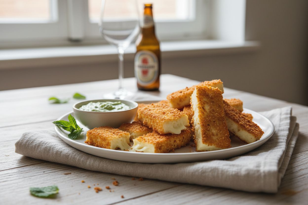 Croquettes de fromage halloumi
