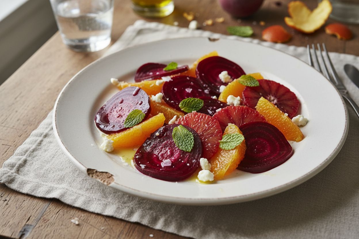 Salade de betteraves et oranges