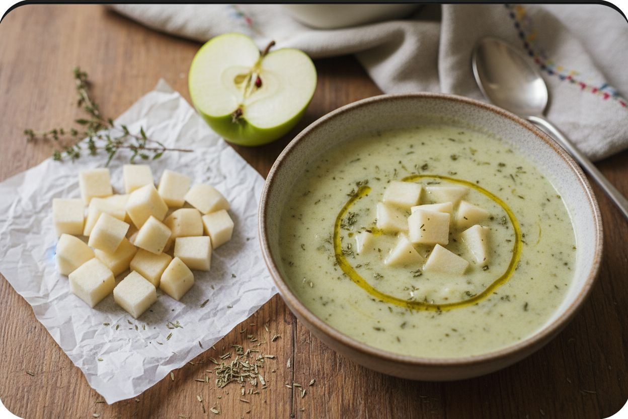 Soupe de navets et pommes Granny