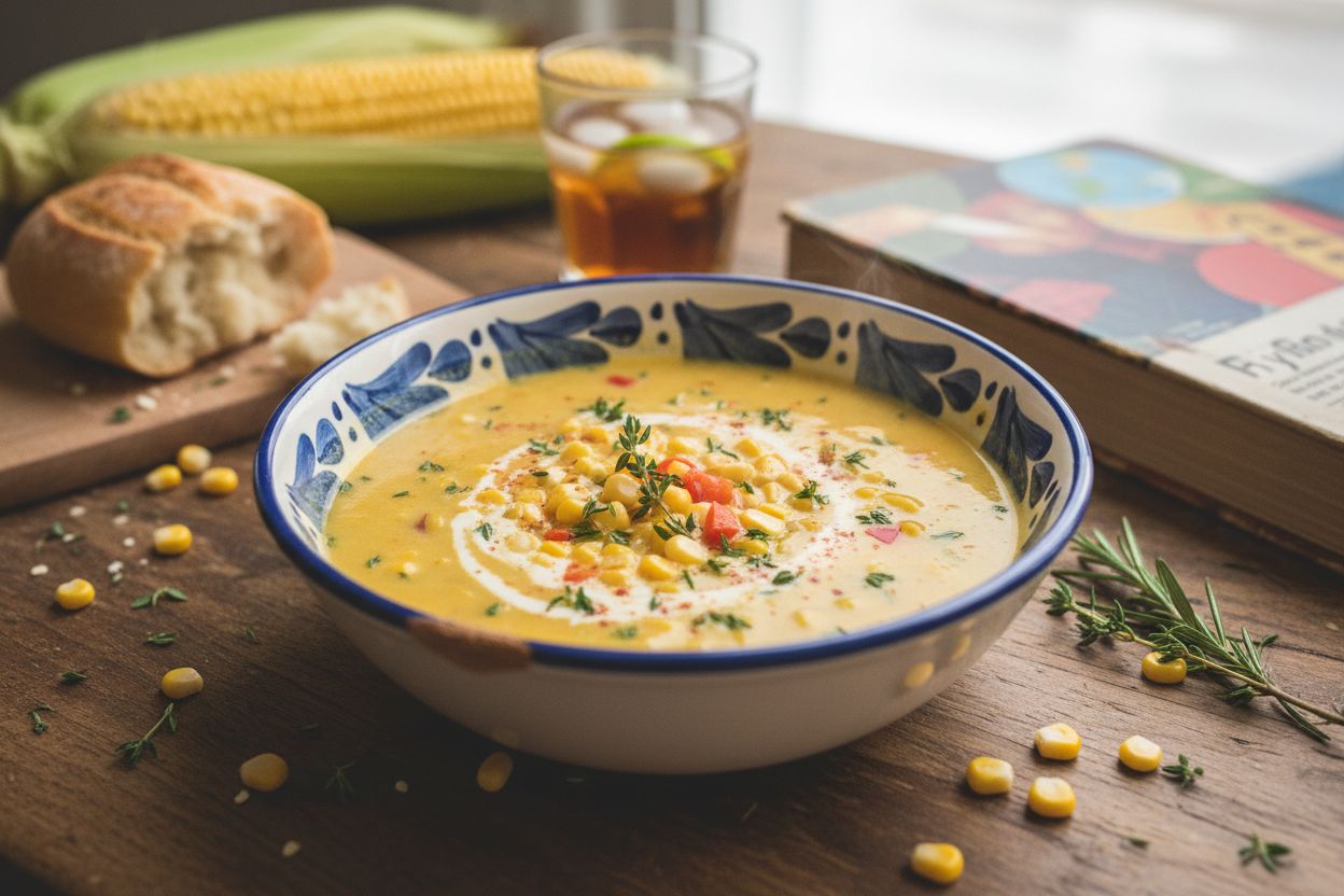 Soupe de maïs doux à la mexicaine