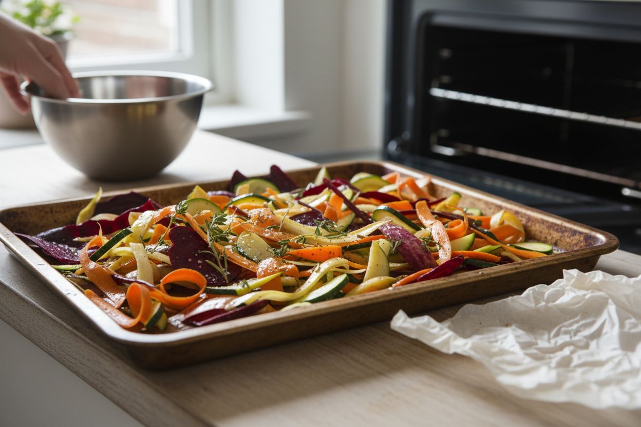 Cuisiner les épluchures de légumes (chips)