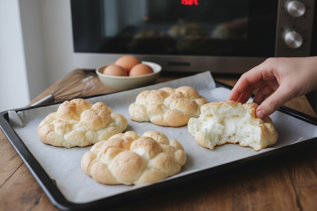 Pain nuage (cloud bread) sans farine