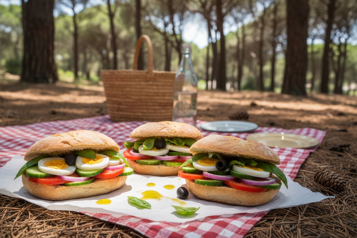 Pan bagnat niçois sans anchois