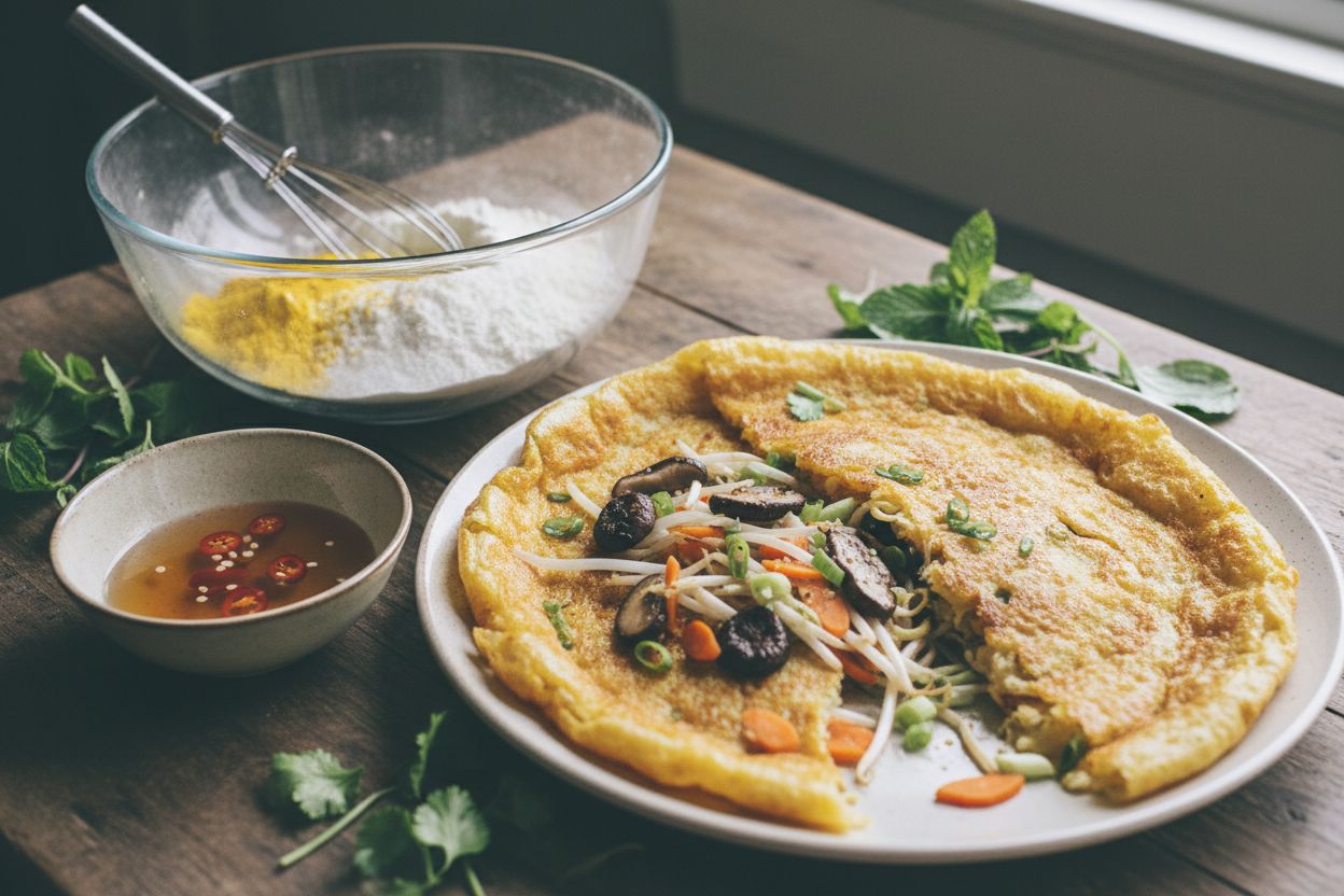 Banh xeo vietnamien terminé