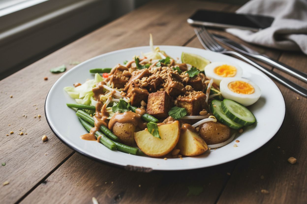 Gado-gado indonésien terminé