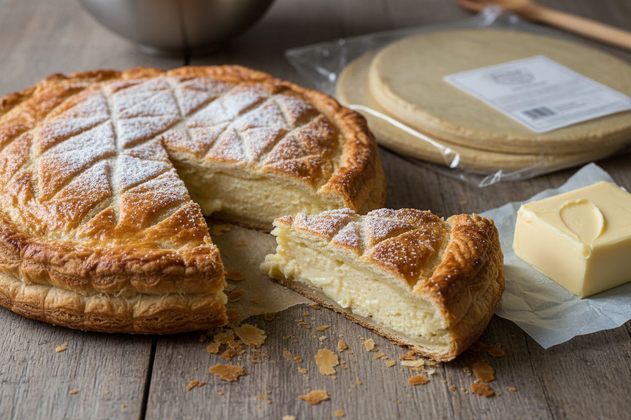 Galette des rois frangipane sans œuf terminé