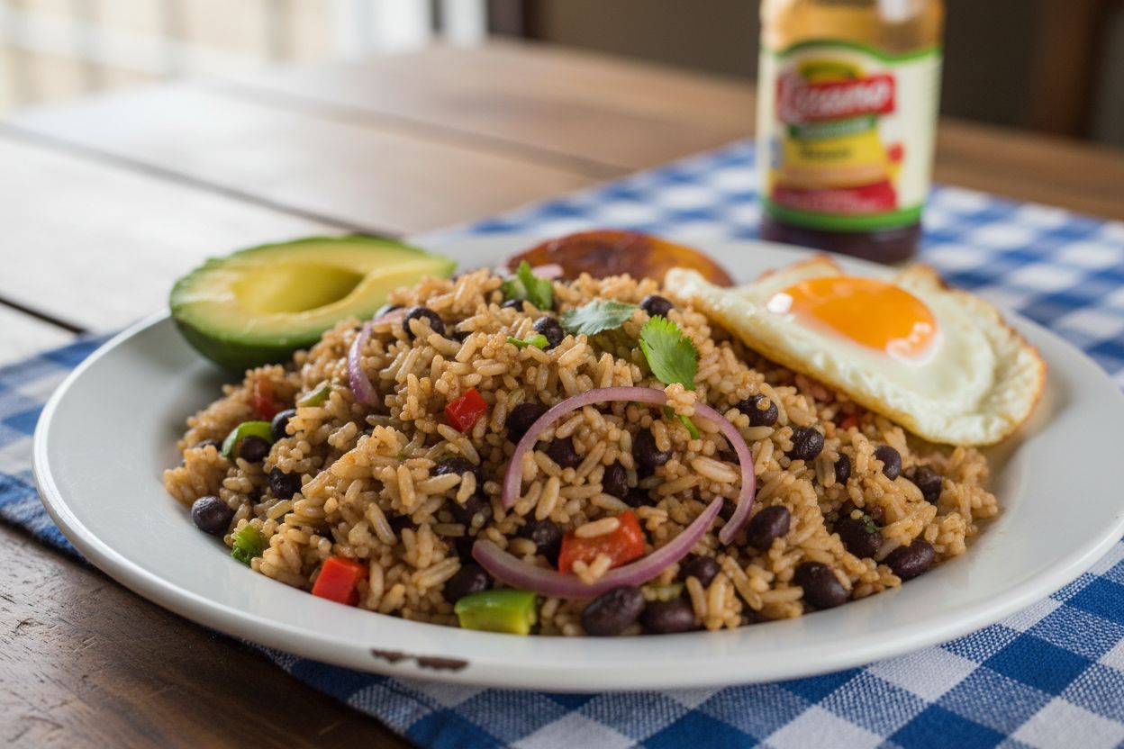Gallo pinto costaricien terminé