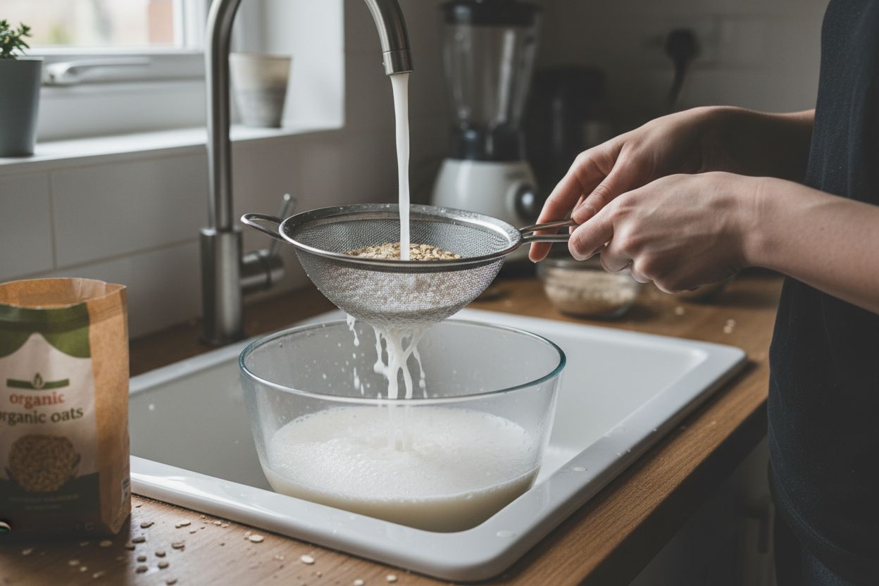 Lait d’avoine maison sans mucilage (astuces rapides) terminé
