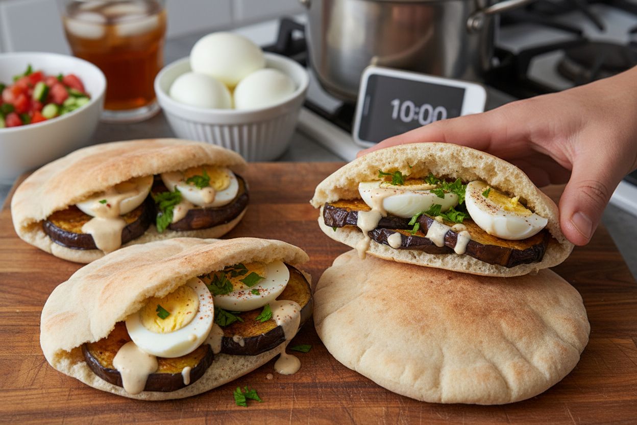 Sabich israélien terminé