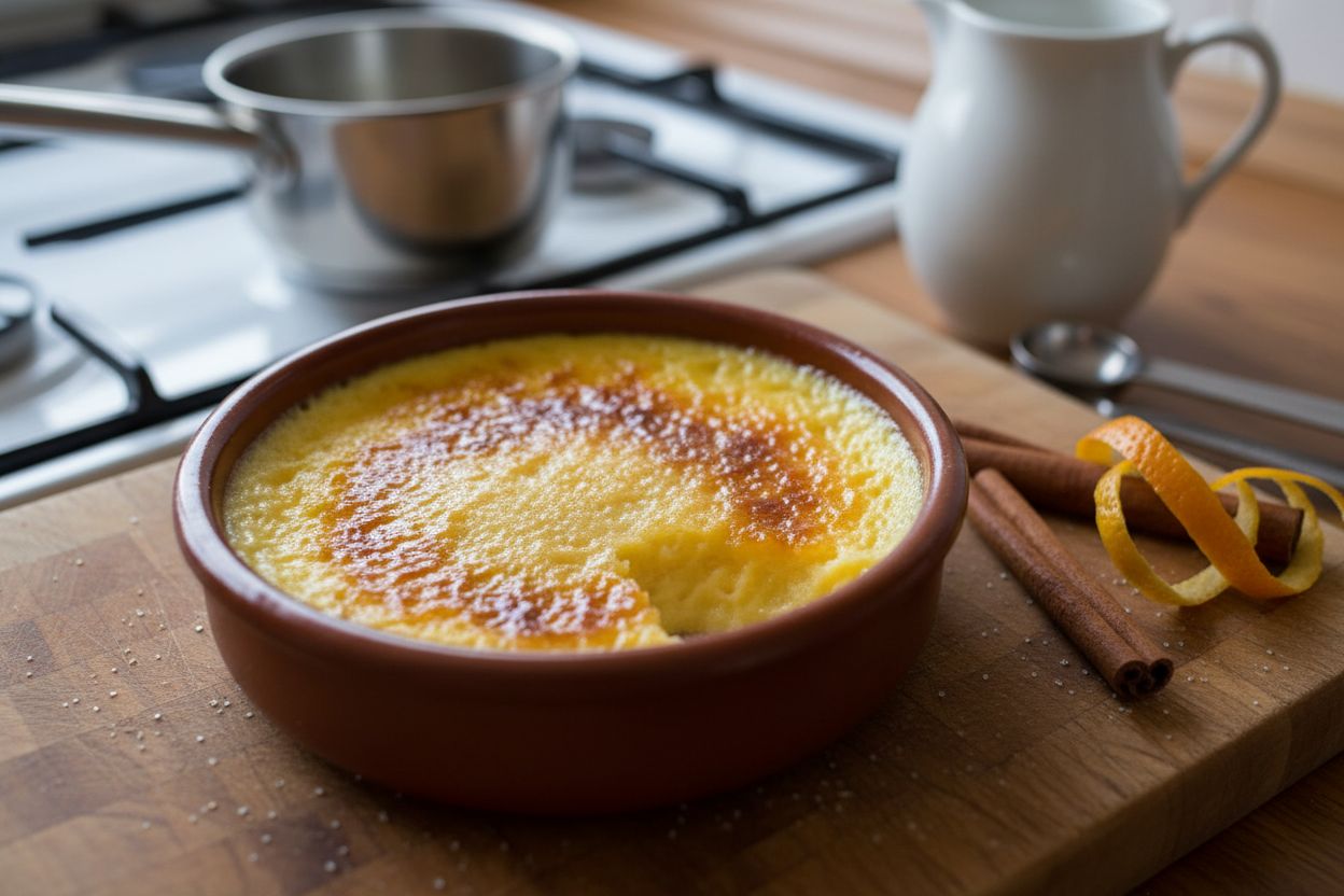 Crème catalana terminé