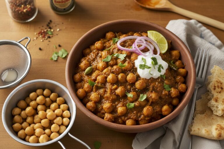 Recette Chana Masala maison Pois chiches indiens parfumés et épicés