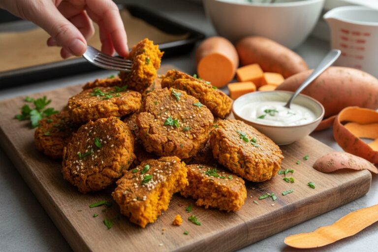 Falafels vitaminés patate douce Recette veggie facile et gourmande