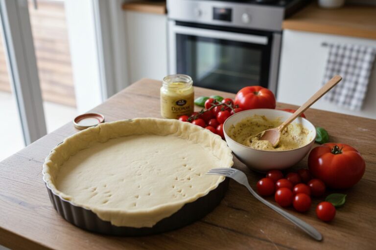 Tarte Tomates Moutarde Chèvre Recette Végétarienne Originale