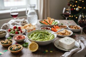 Apéro dînatoire de fêtes végétarien