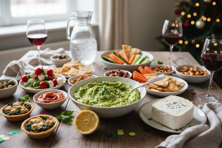 Apéritif dinatoire végétarien festif Bouchées gourmandes