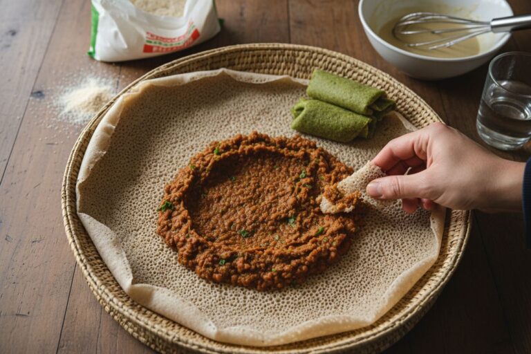 Injera Misir Wot Recette Traditionnelle Éthiopienne Végétarienne