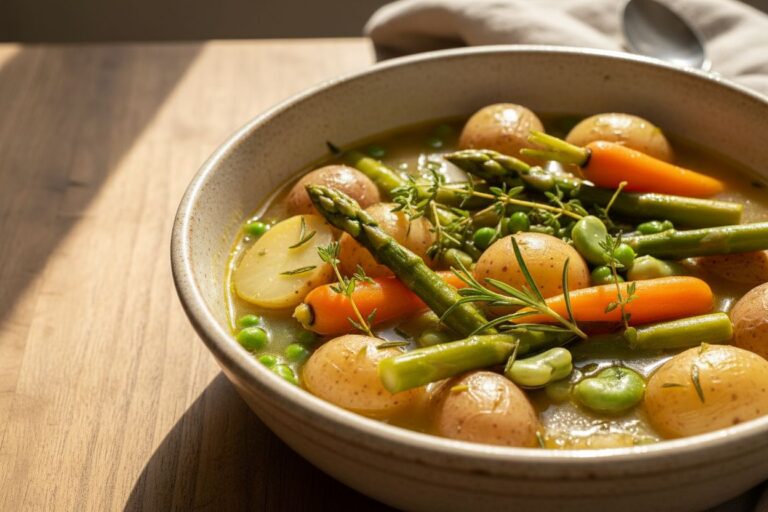 Navarin printanier végétarien Recette mijotée aux saveurs de Provence