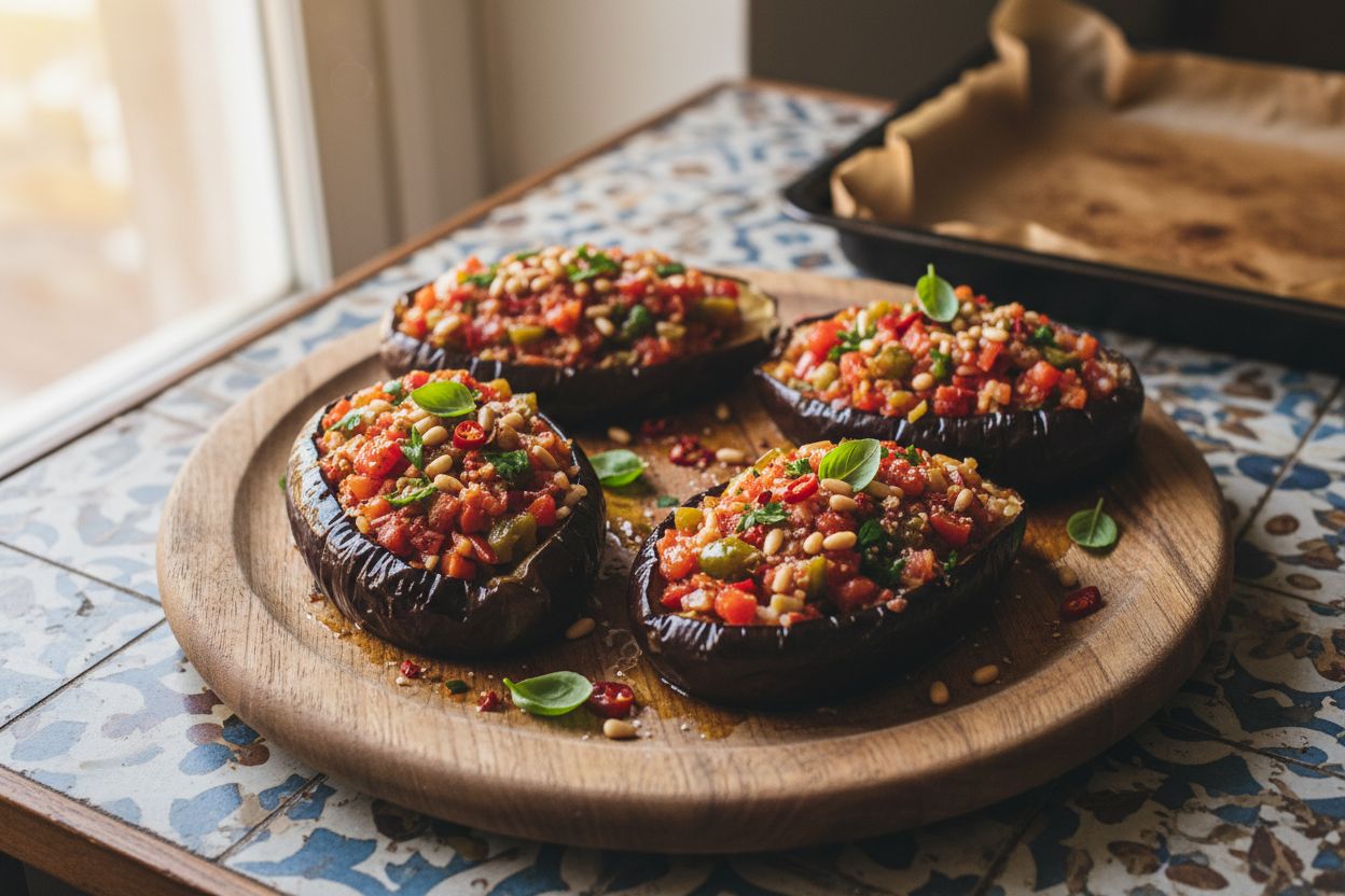 Aubergines farcies turques