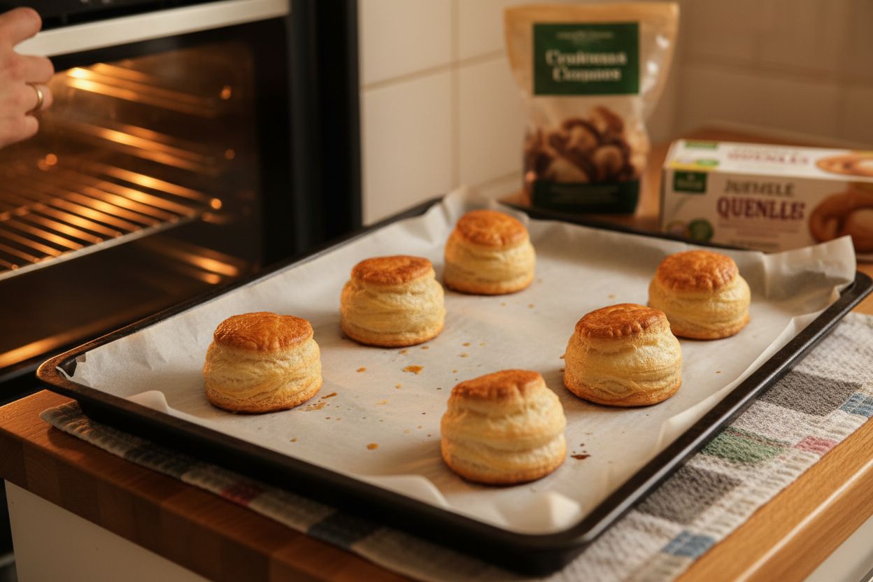 Bouchées à la reine végétariennes aux champignons et quenelles