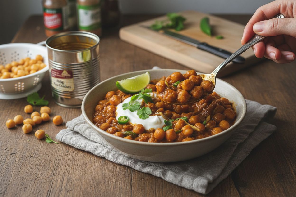 Chana masala (pois chiches épicés)